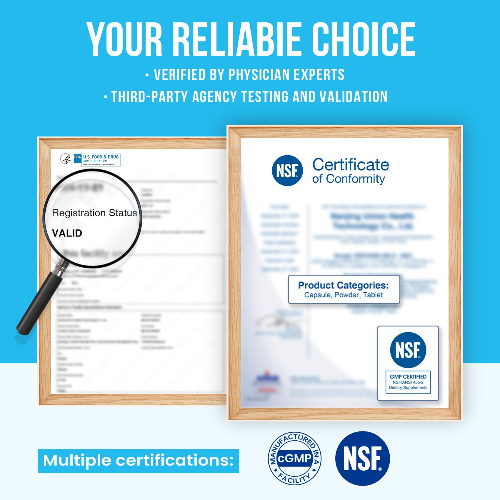 Nutrition facts panel close-up