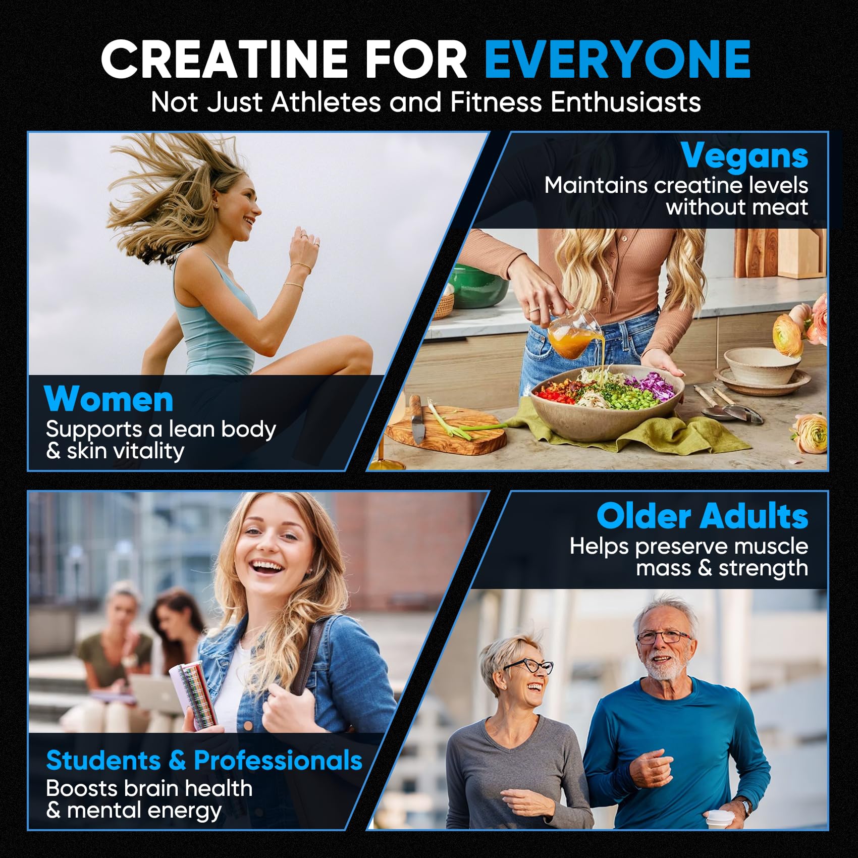 Creatine powder dissolving smoothly with no residue