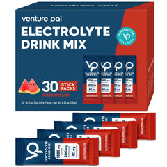 Venture Pal electrolyte powder packets – front view