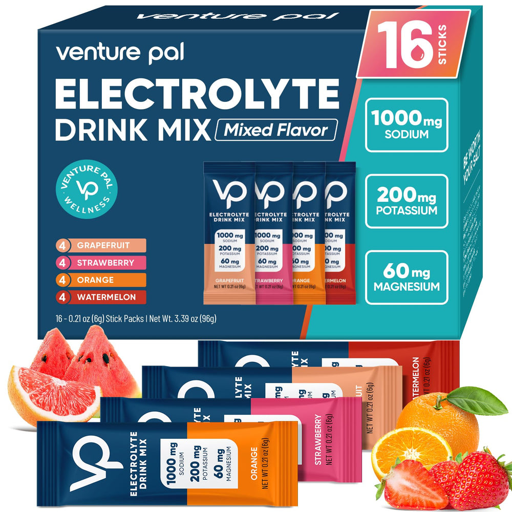 Front view of Venture Pal Electrolyte Powder Packets