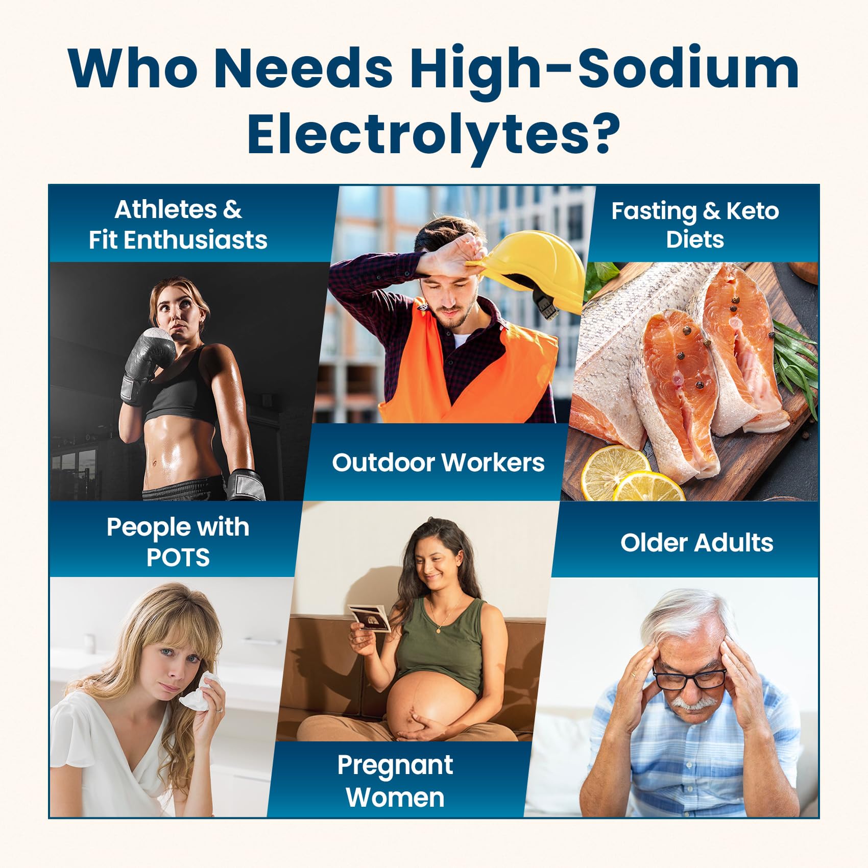 Illustration of magnesium, potassium, sodium and vitamin C ingredients