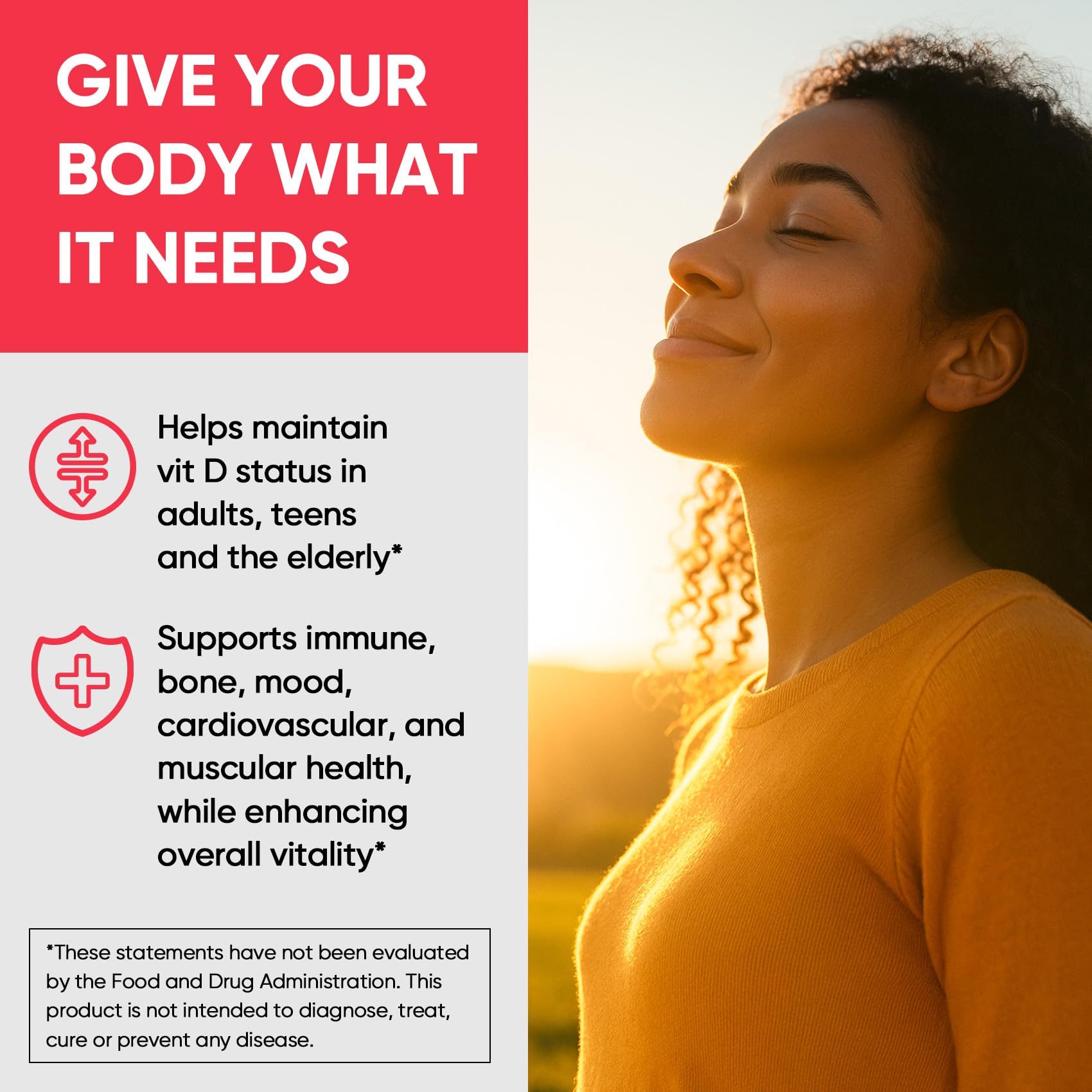 Icon row indicating vegetarian, non-GMO, gluten-free, and keto-friendly