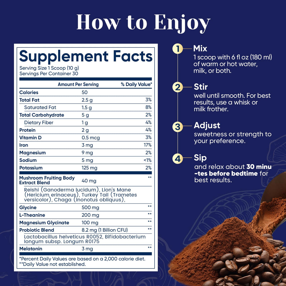 Serving suggestion for Venture Pal Mushroom Cocoa
