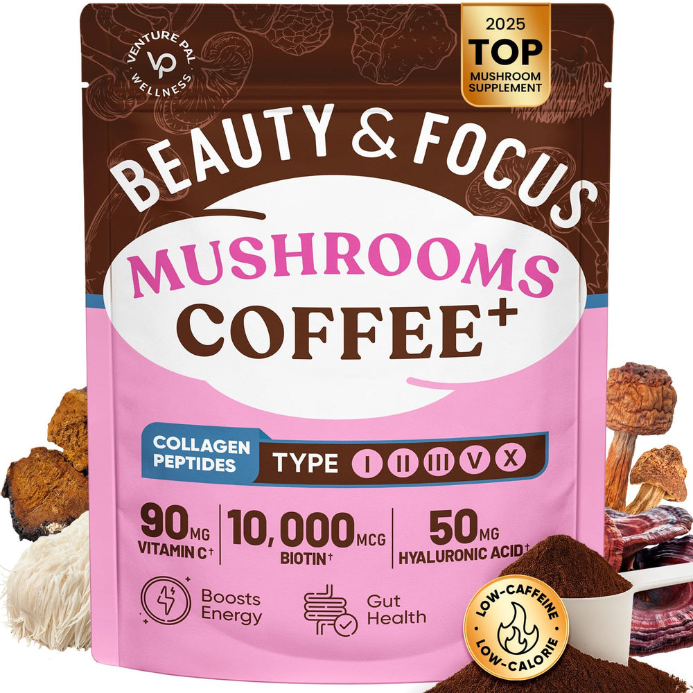 Venture Pal Premium Adaptogenic Mushroom Coffee packaging