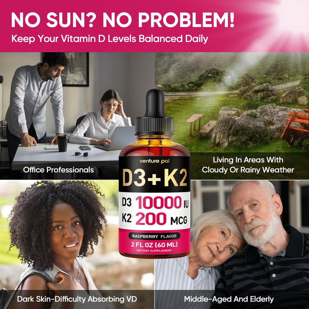 Sugar-free Vitamin D liquid in dropper bottle