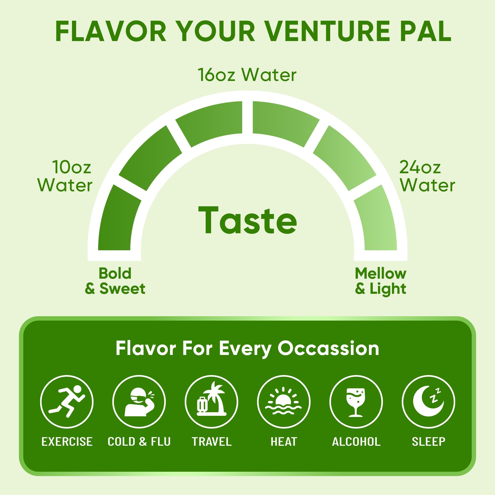 Vegan and Non-GMO badges on product packaging with Venture Pal branding