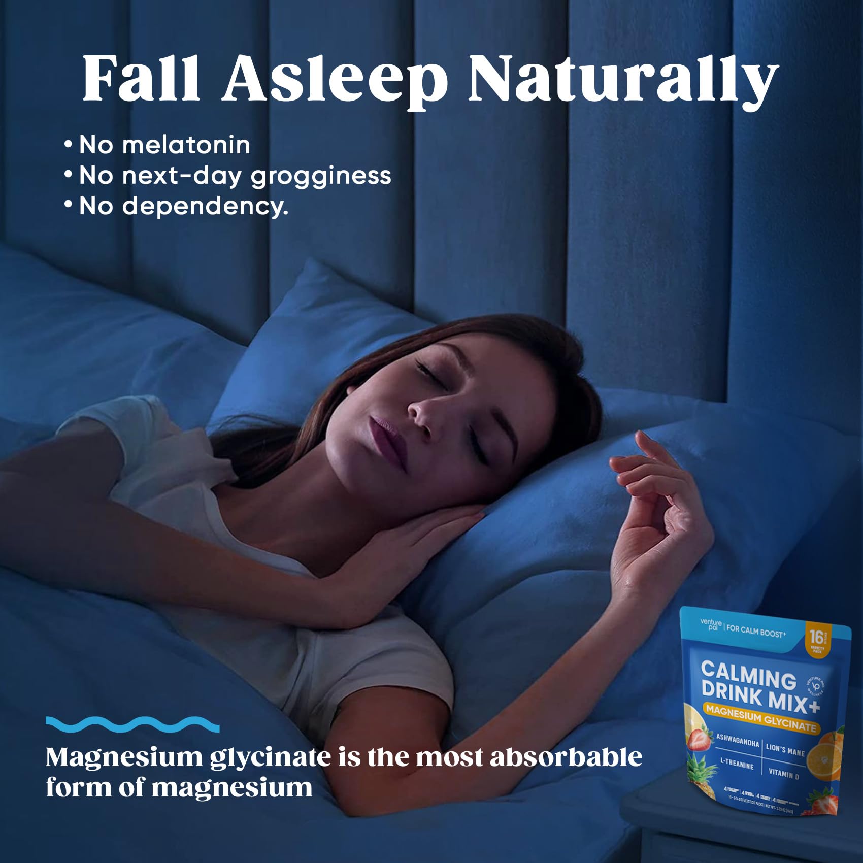 Graphic indicating sugar-free, vegan, gluten-free attributes