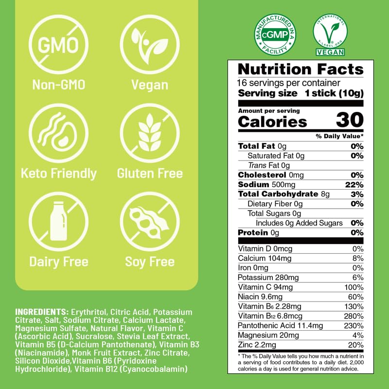 Hydration Boost electrolyte powder packets for travel