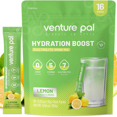 Venture Pal sugar-free electrolyte packets with 16 sticks