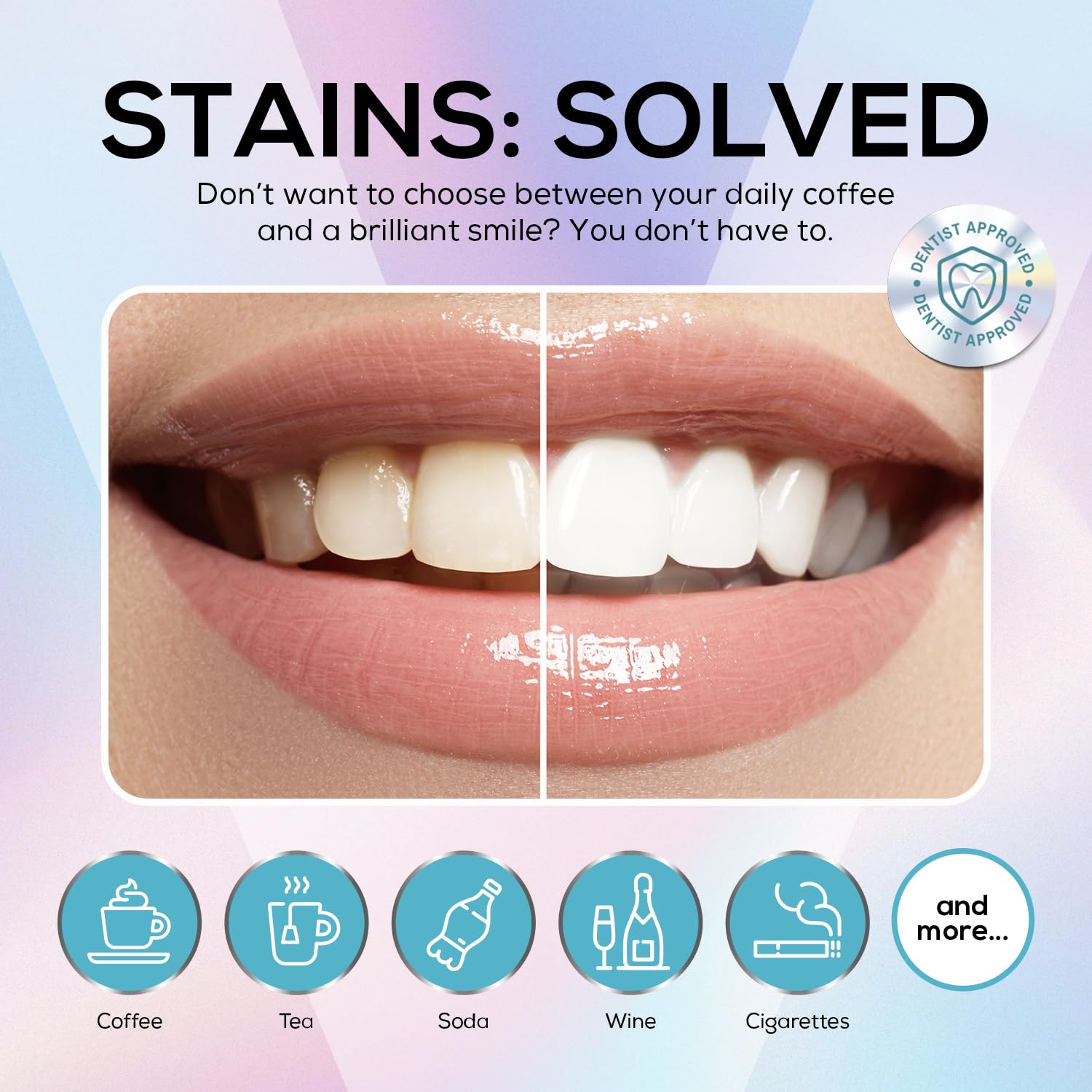 Container with cap of Venus Visage Dazzle Dust Tooth Whitening Powder