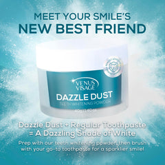Ingredients panel for Venus Visage Dazzle Dust Teeth Whitening Powder