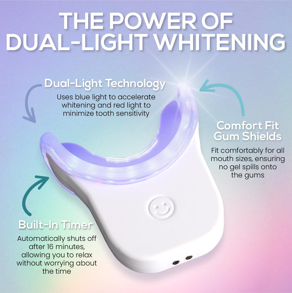 LED whitening light device with built-in timer