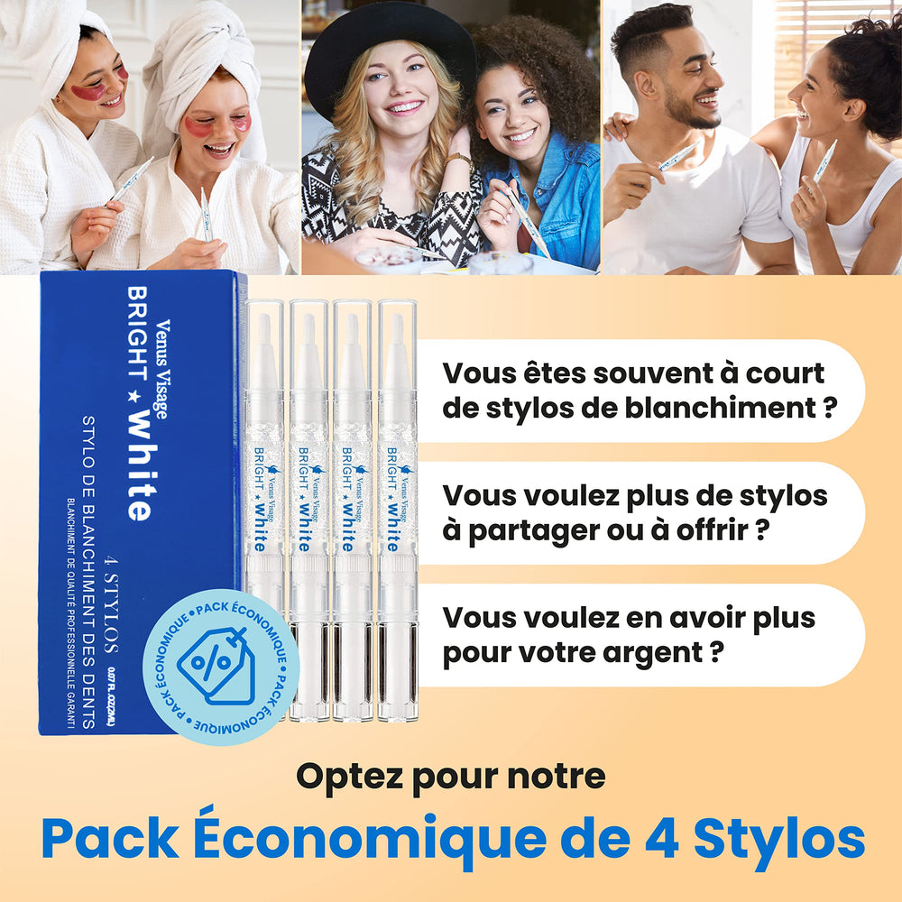 Mint-flavored Venus Visage whitening gel with no tooth sensitivity