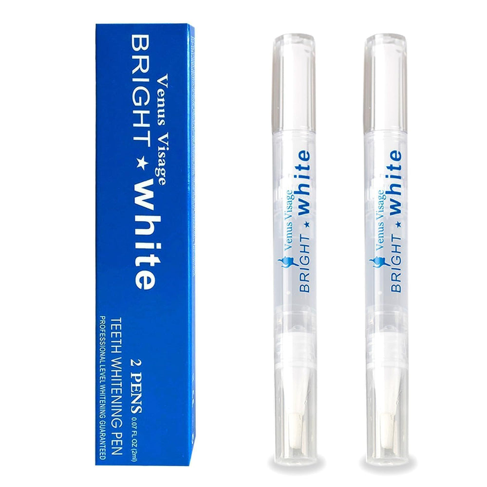 Front view of Venus Visage Teeth Whitening Pen Mint, Pack of 2, 0.07 fl oz each