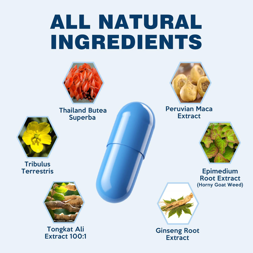 VEPEMVA capsules with Butea Superba and Tribulus Terrestris for energy.