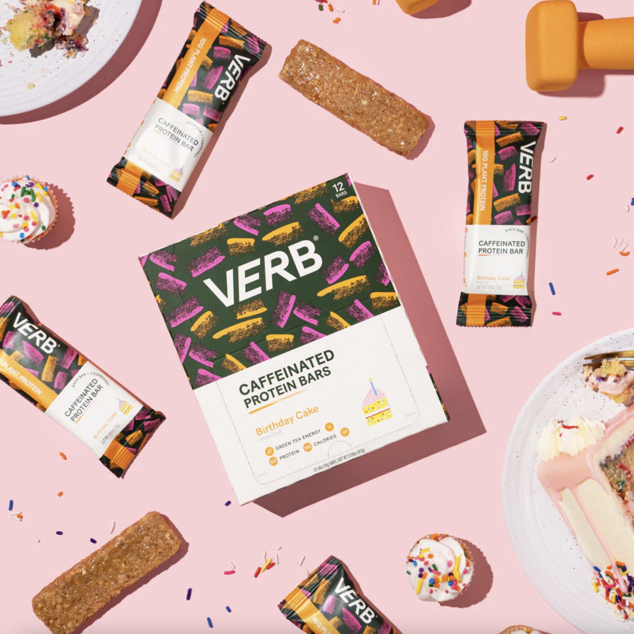 Verb Energy Bar ingredients featuring almond butter and gluten-free oats for clean protein
