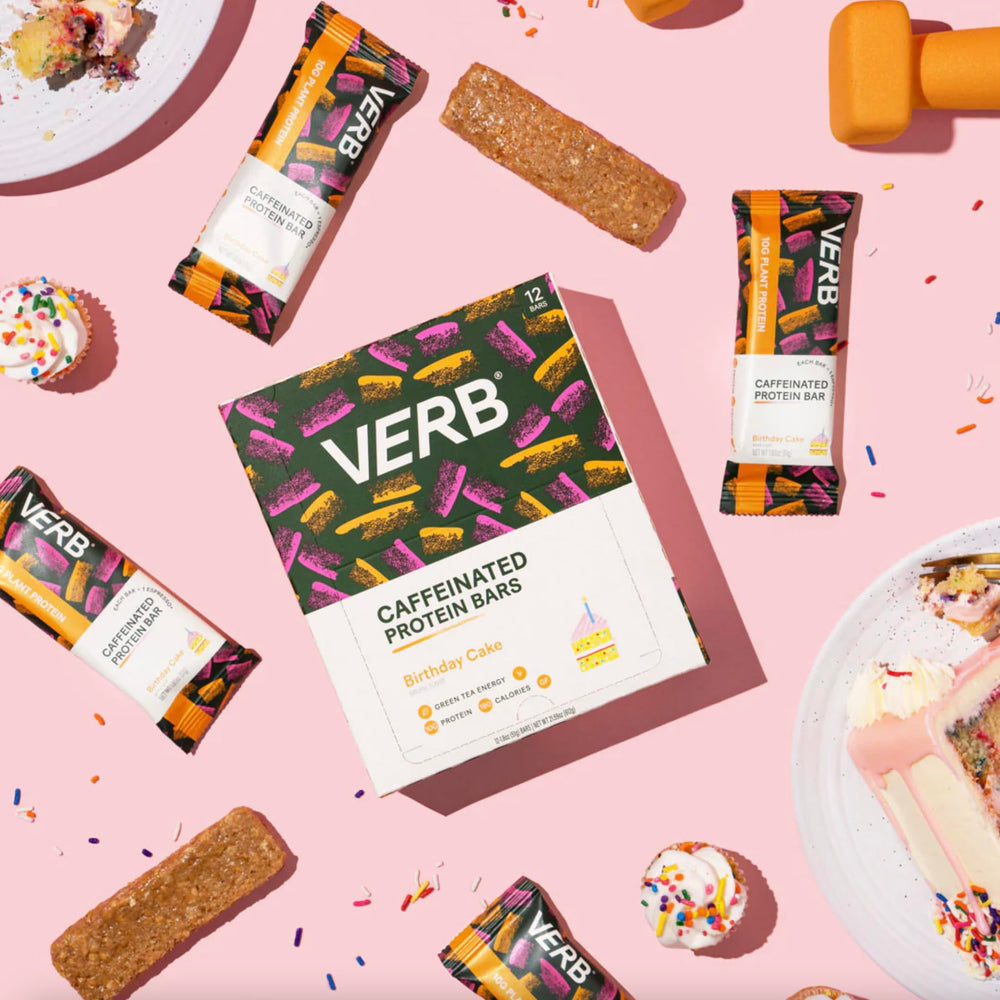 Verb Energy Bar ingredients featuring almond butter and gluten-free oats for clean protein