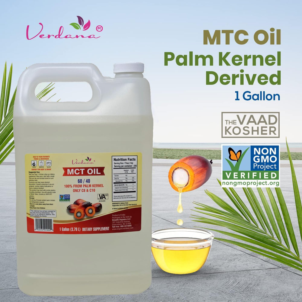 1 gallon Verdana MCT Oil container with label