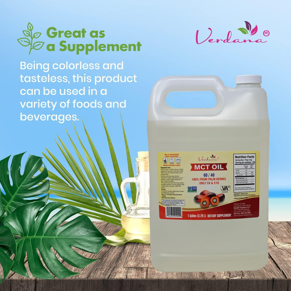 Ingredients and nutrition information on Verdana MCT Oil