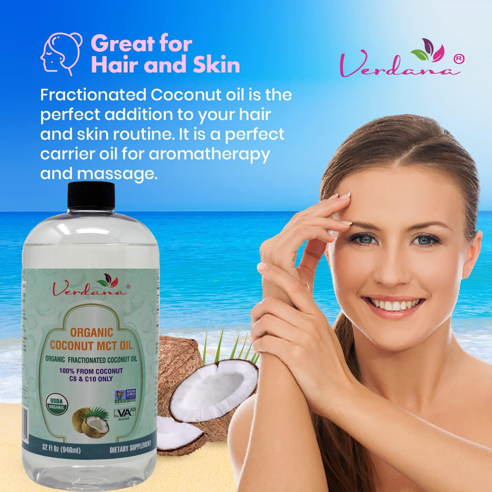 Ingredients label highlighting 100% coconut-derived MCT oil