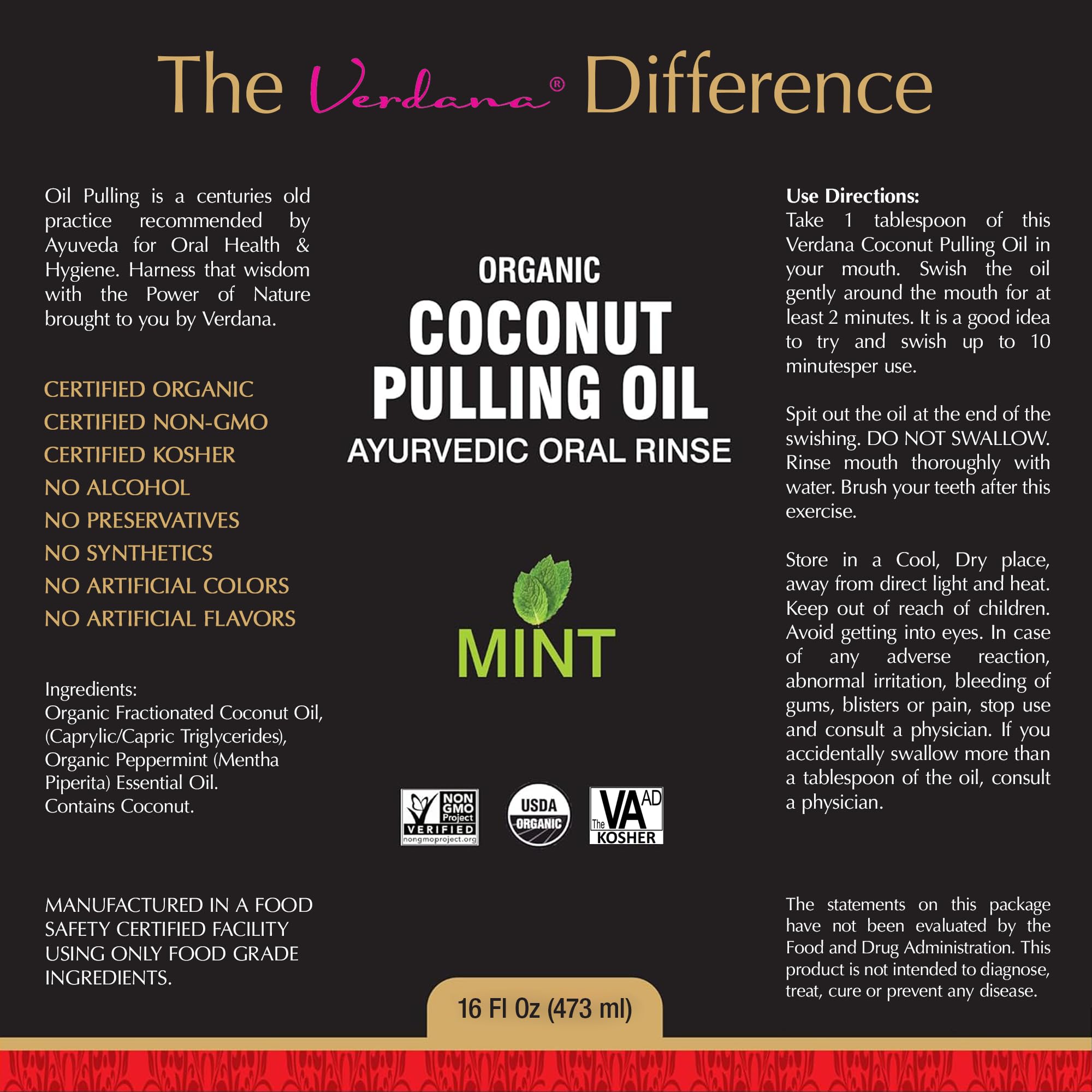 Lifestyle shot: fresh breath and healthy gums using Verdana mouthwash