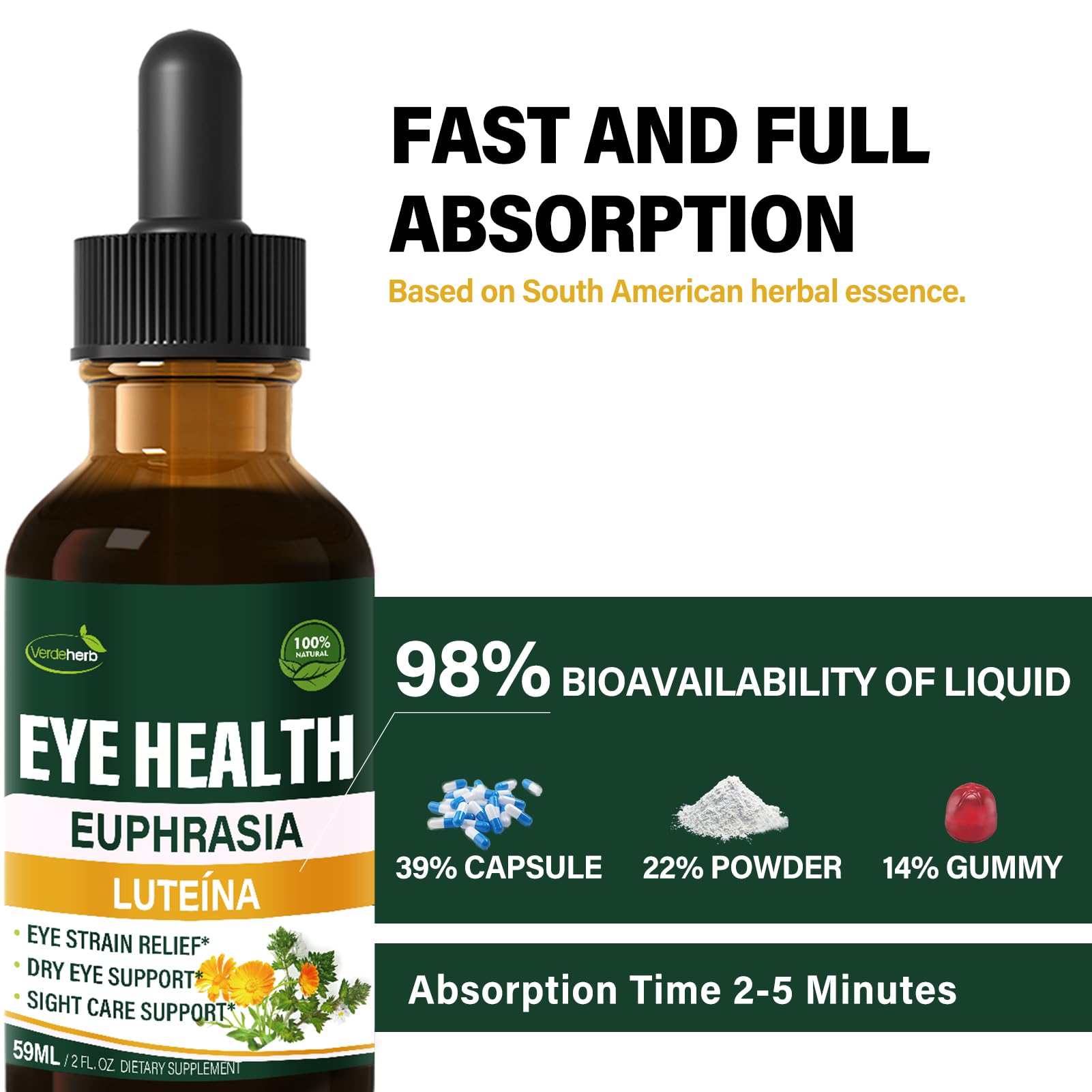 2oz bottle with packaging box on white background