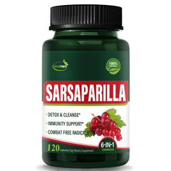 Verdeherb Sarsaparilla Capsules bottle front view
