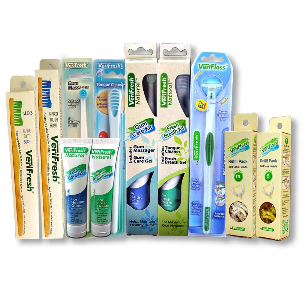 Ready-to-ship VeriFlosser Refill Size M pack with VeriFresh branding