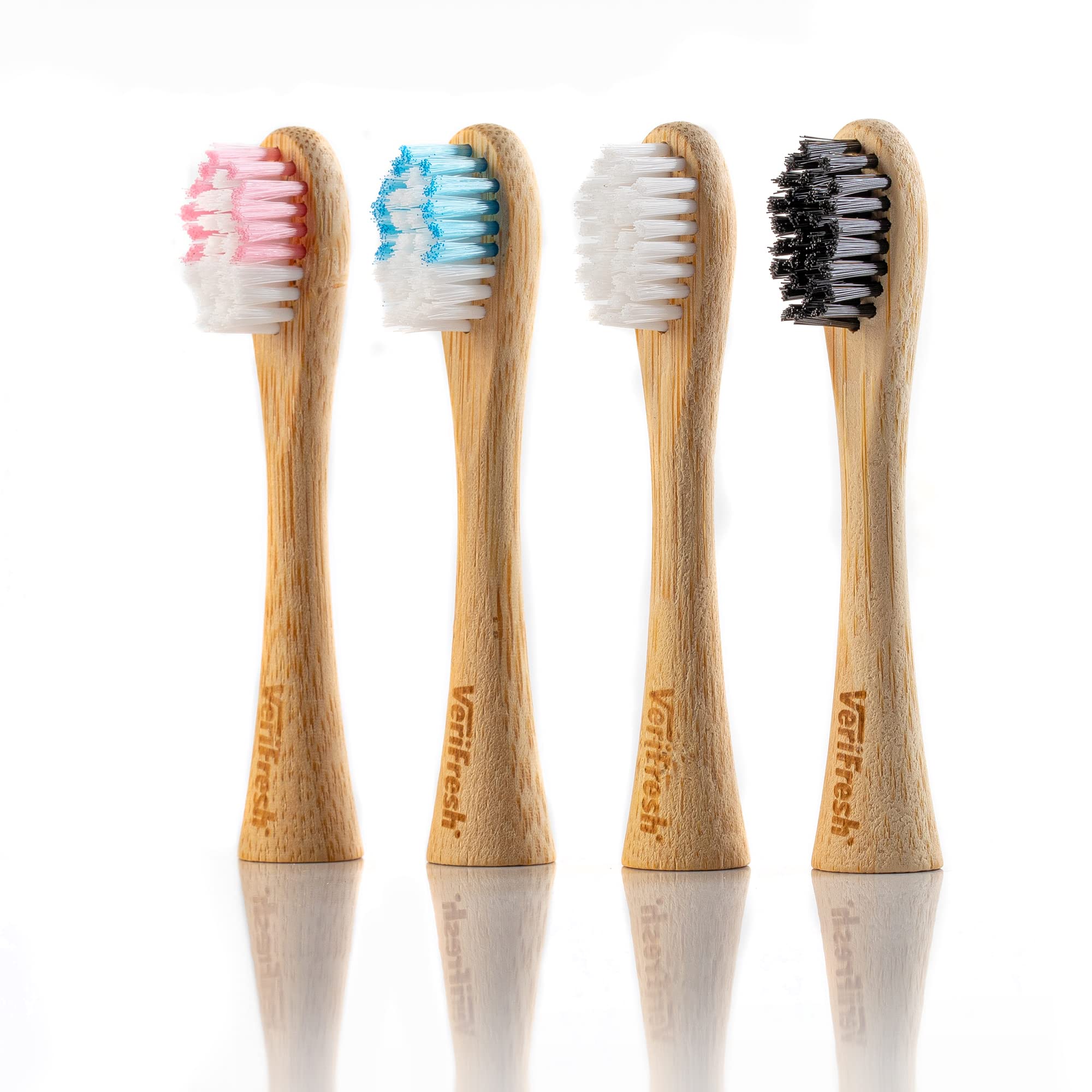 VeriFresh bamboo toothbrush replacement heads 4-pack