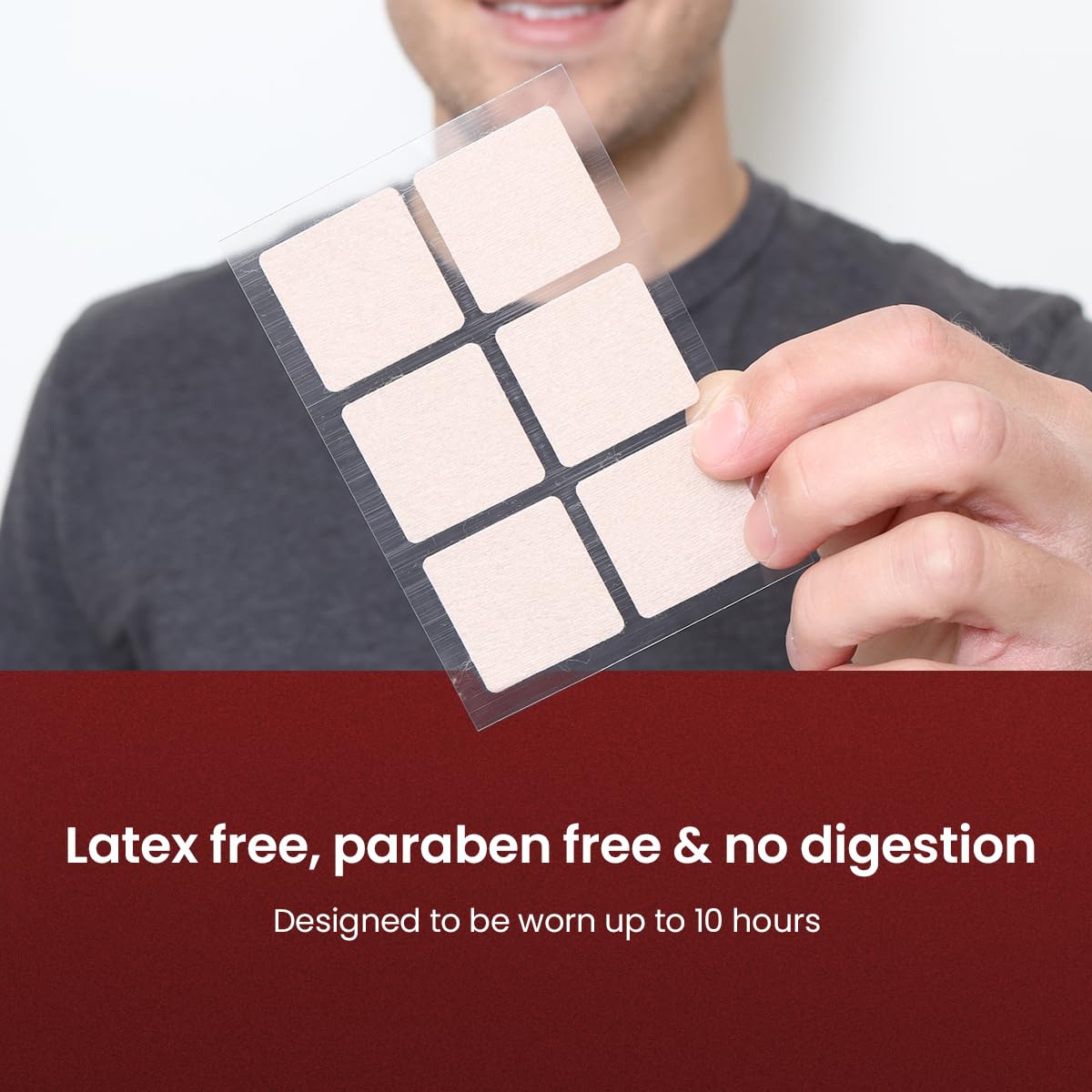 Allergen-free indicators: latex, lactose, gluten, sugar-free