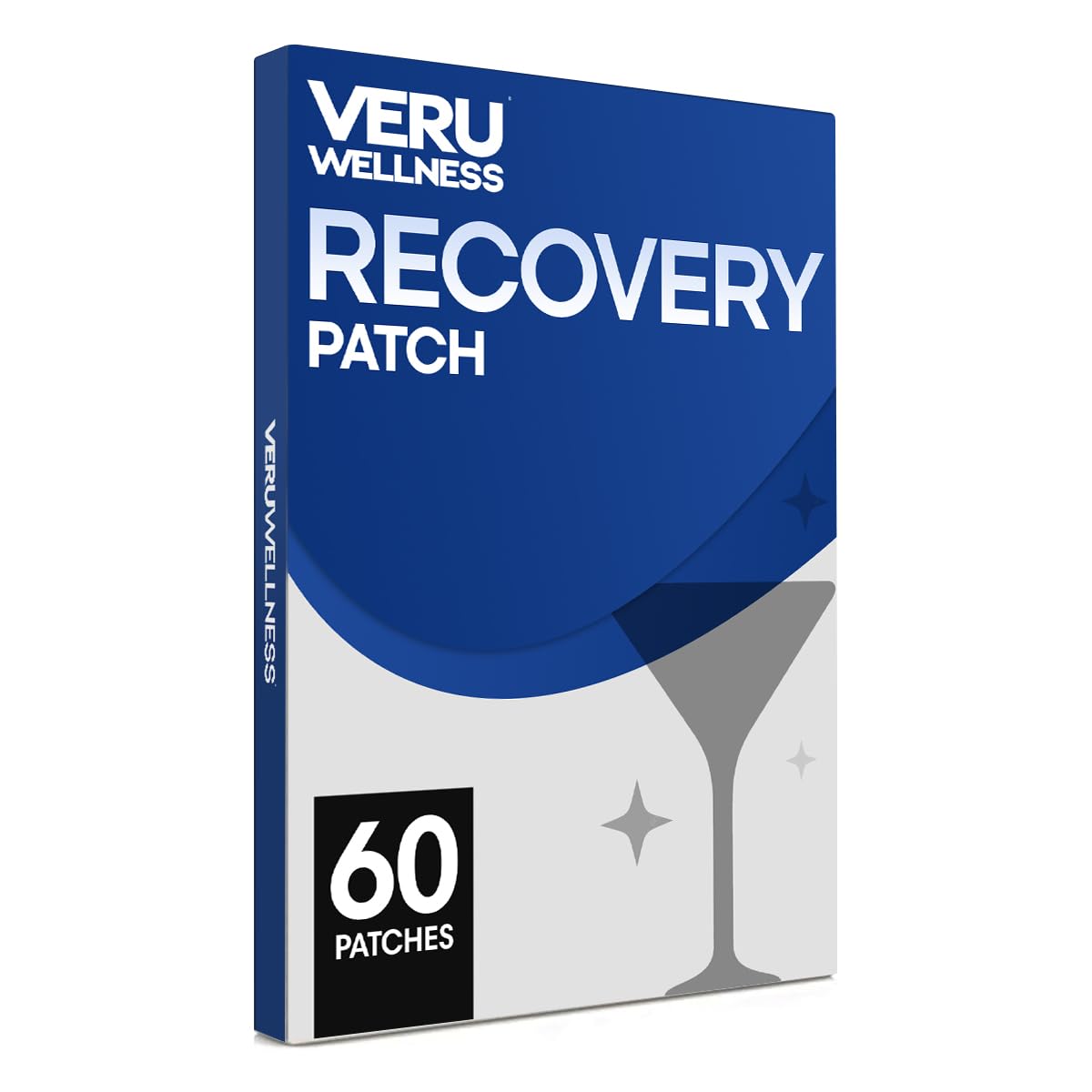 Veru Wellness Party Recovery Patches packaging and branding