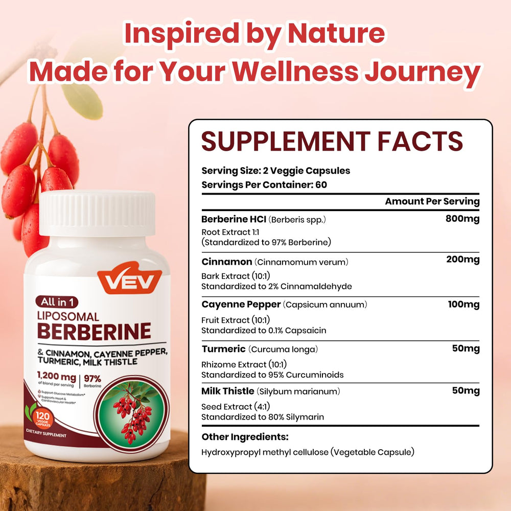 Berberine 5-in-1 synergy with essential botanicals