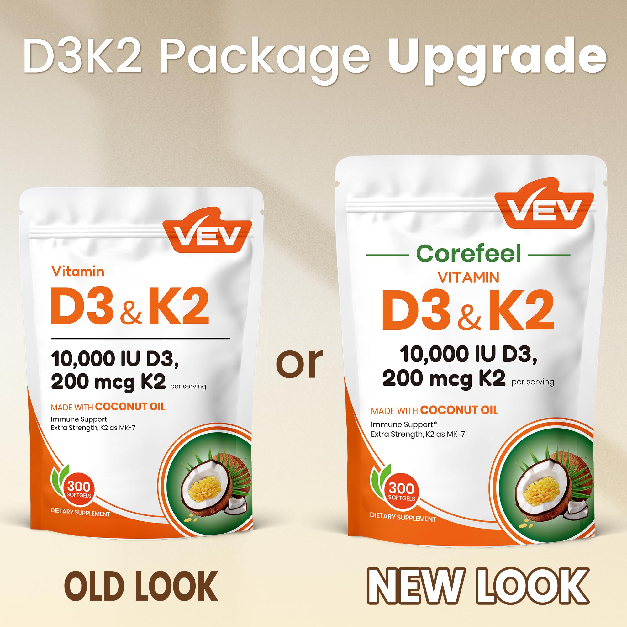 Label close-up showing D3 10,000 IU and K2 MK-7