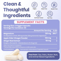 Close-up of DeepCalm Magnesium Citrate Capsules