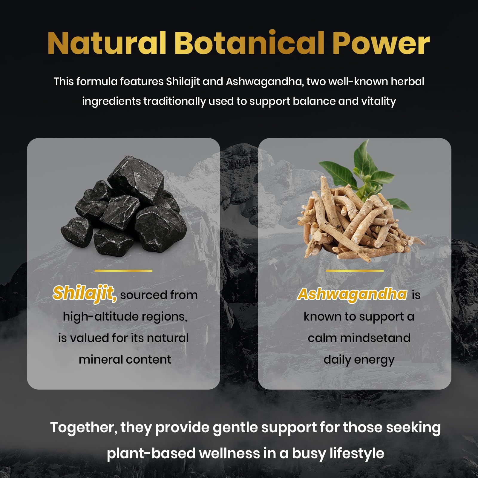 Ashwagandha roots and gummies