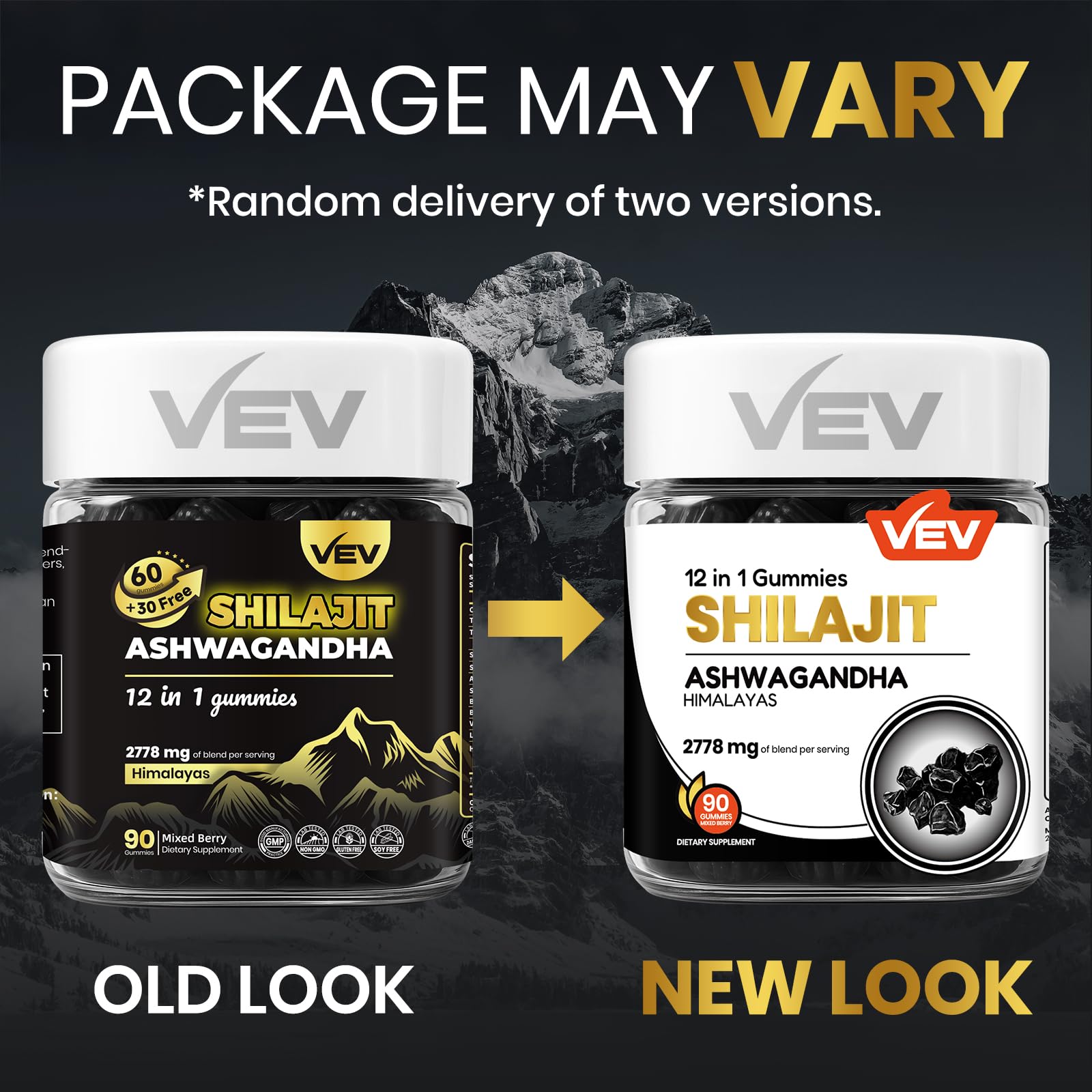 Bottle with product label and information