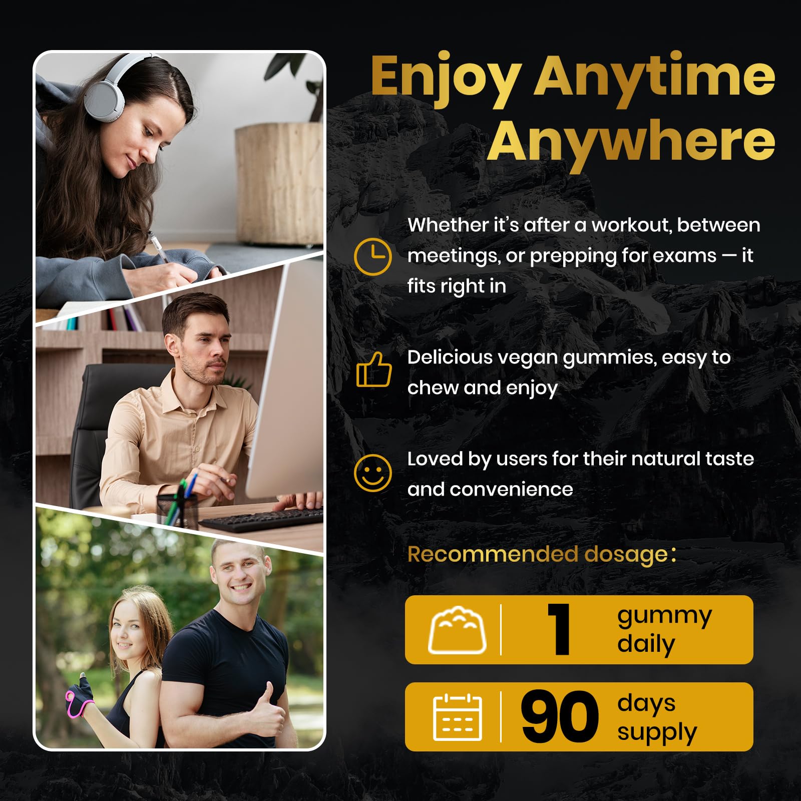 Vegan, no added sugar badge on bottle