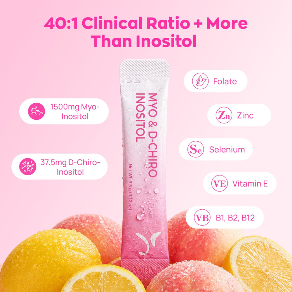 Vevoec Gynable packet back label showing ingredients and certifications