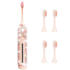 VFUIFRYI electric toothbrush pink bling handle close-up