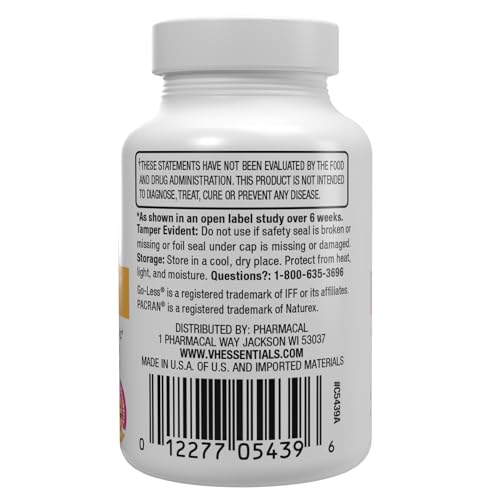 PACRAN cranberry extract feature on product label