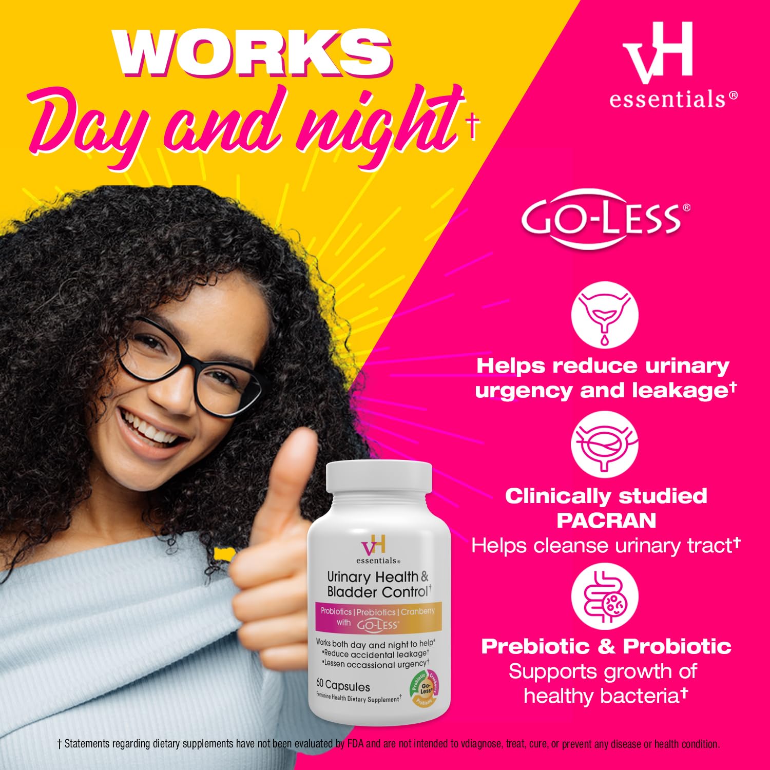 Prebiotic and probiotic blend capsules for feminine health