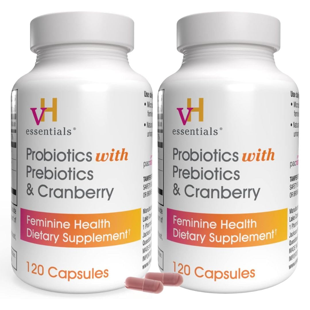 Product image: vH Essentials Probiotics for Women 120 capsules in a 2-pack