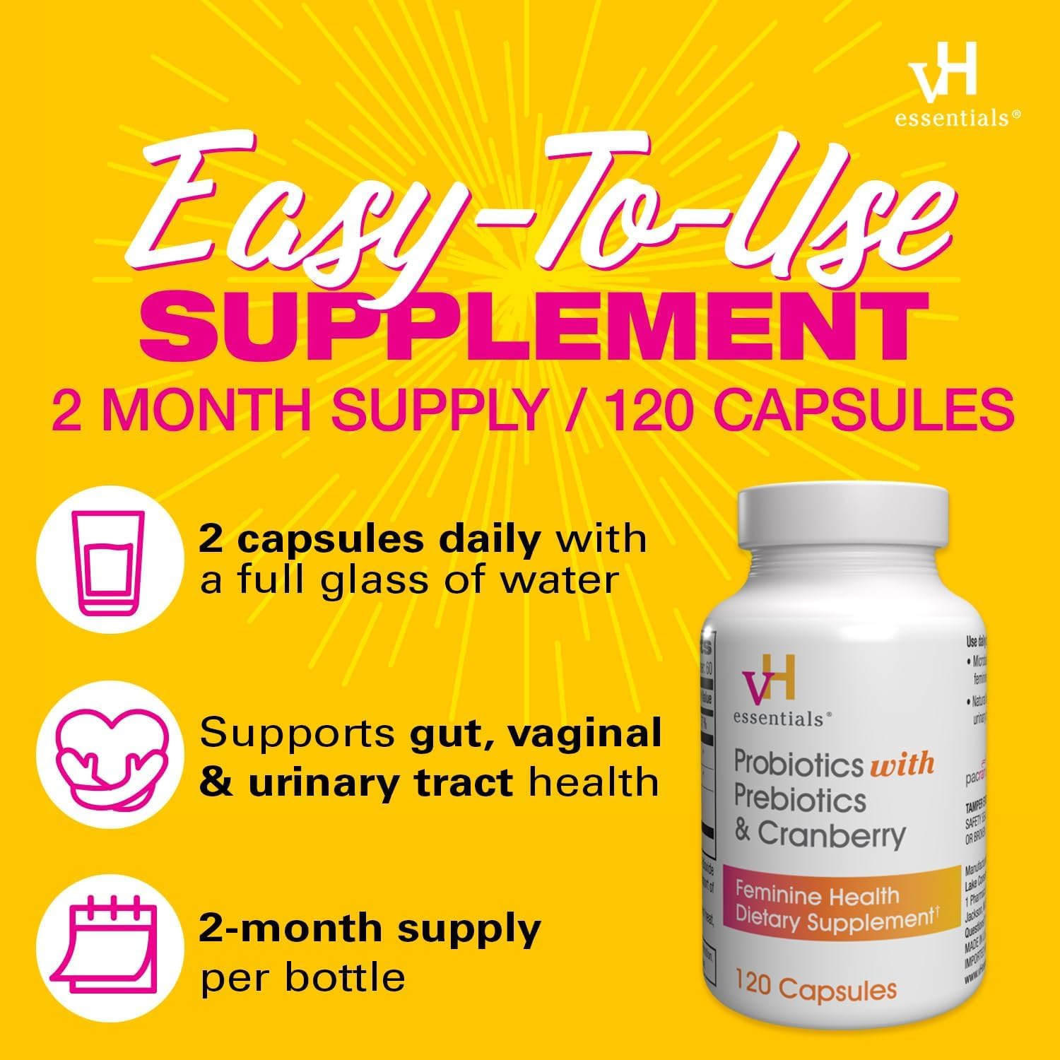 Vitamin C icon representing gut and vaginal health