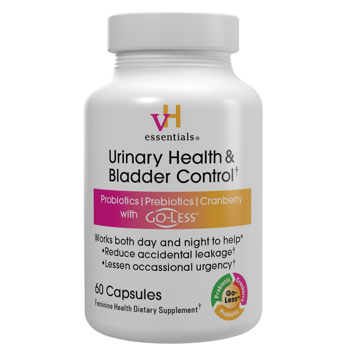 vH essentials bottle and packaging for urinary health