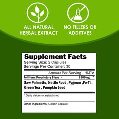 VH Nutrition FOLLIFORM ingredients scene highlights green tea and pumpkin seeds for hair nourishment