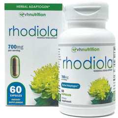 VH Nutrition Rhodiola bottle containing 60 capsules