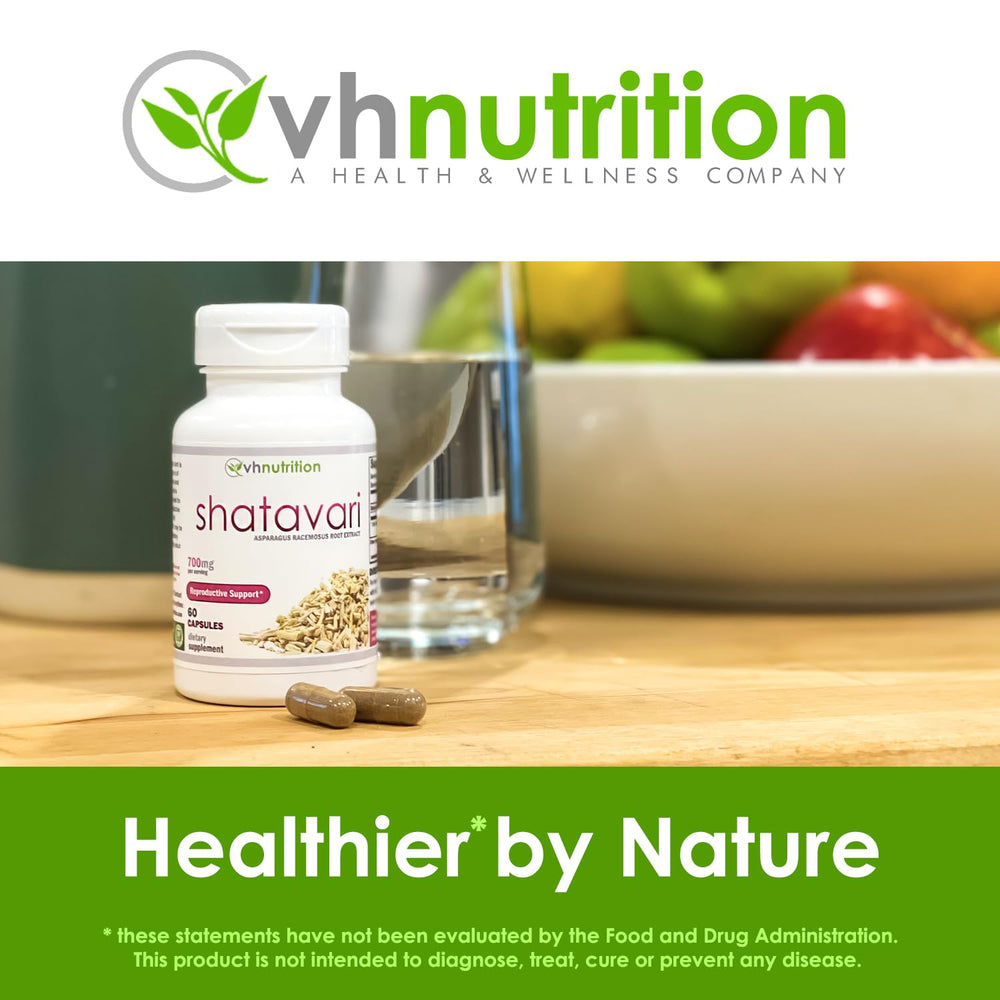 60-capsule VH Nutrition Shatavari bottle pack