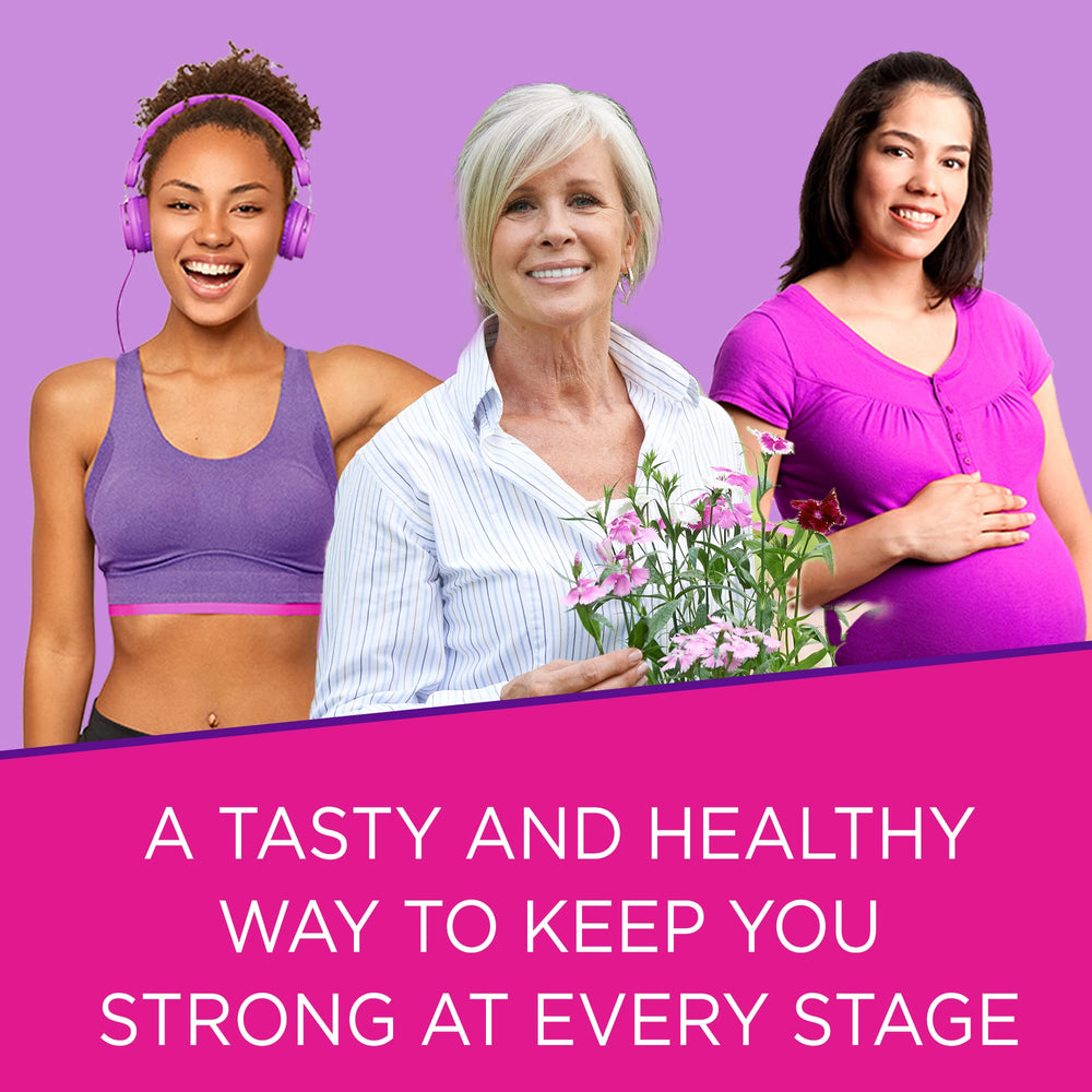 Viactiv on-the-go pack illustrating easy daily nutrient intake