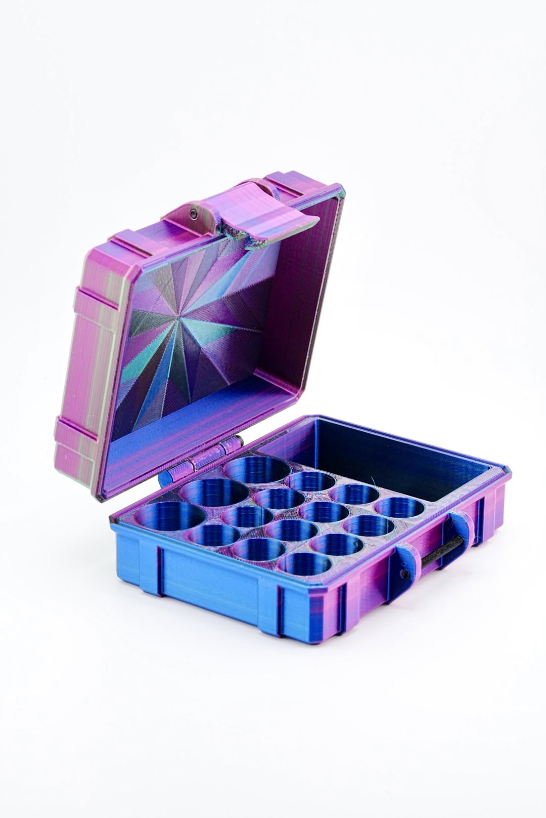 Secure closure system keeping vials in place