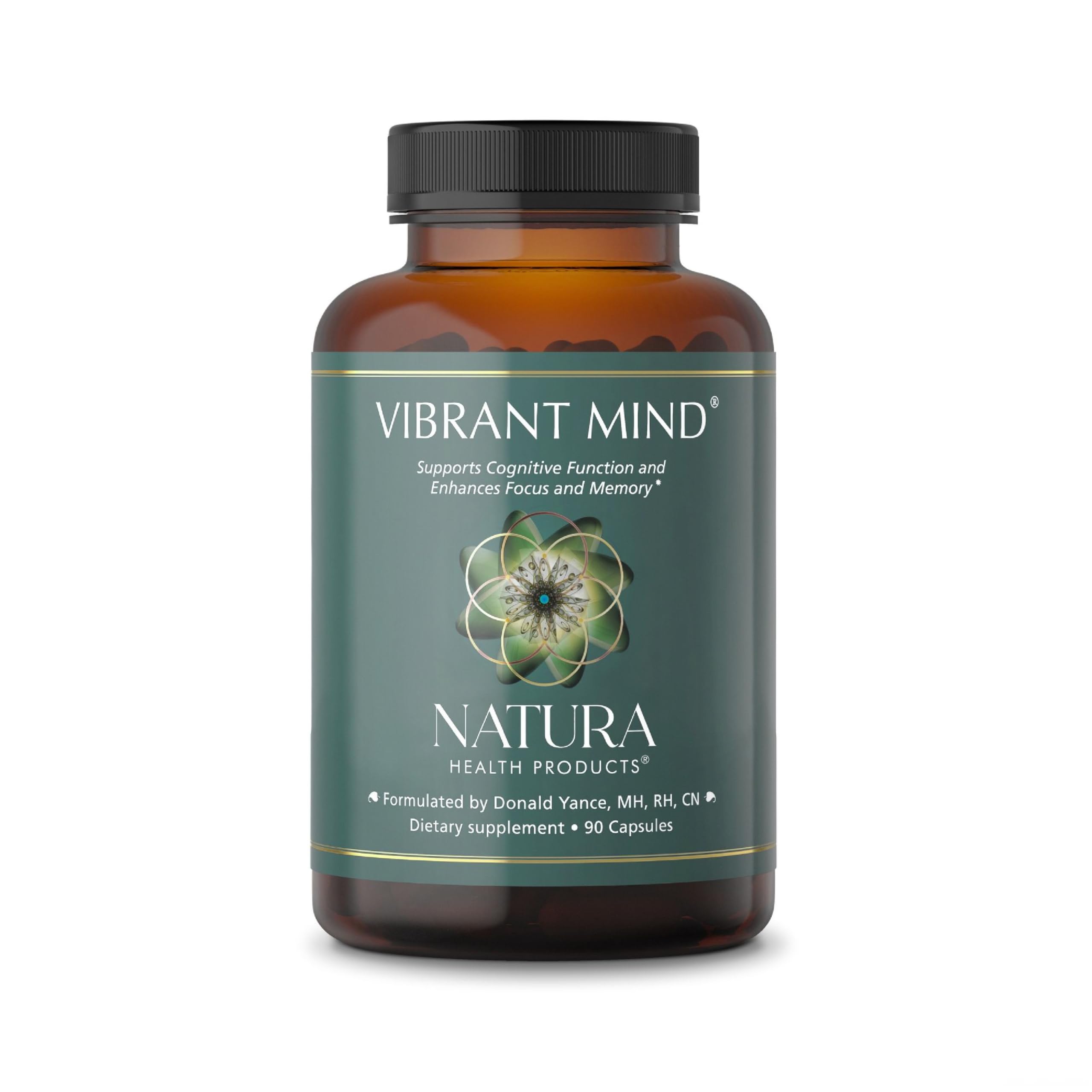 Vibrant Mind bottle front view - Natura Health Products nootropic
